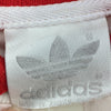 Adidas Striped Red Rugby Polo Woven Long Sleeve T-shirt Size M