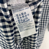 Tommy Hilfiger Navy Blue Gingham Button Down Shirt NWT