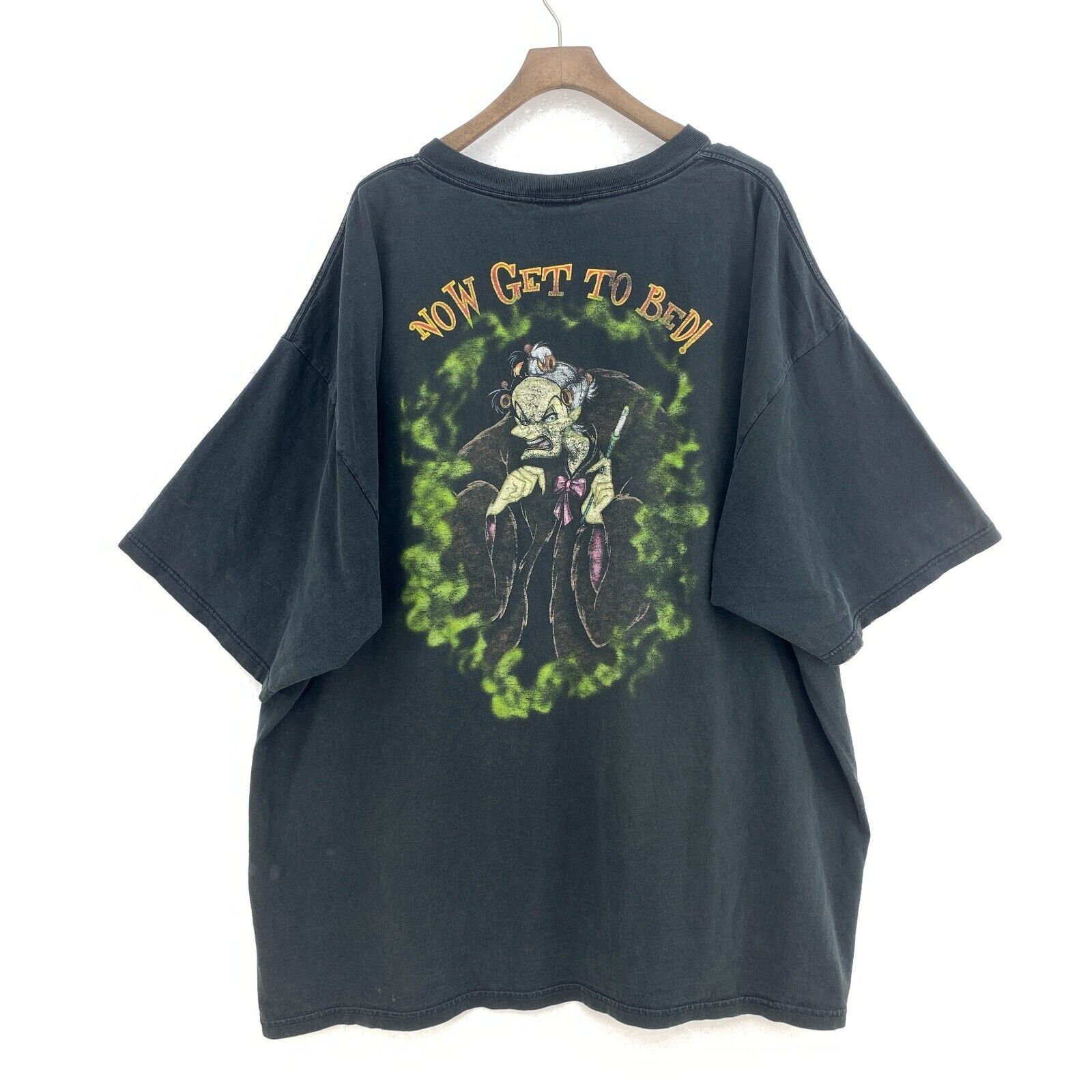Disney Villans Fabulous Day Dahling Cruella Get To Bed Black T-shirt Size XXL