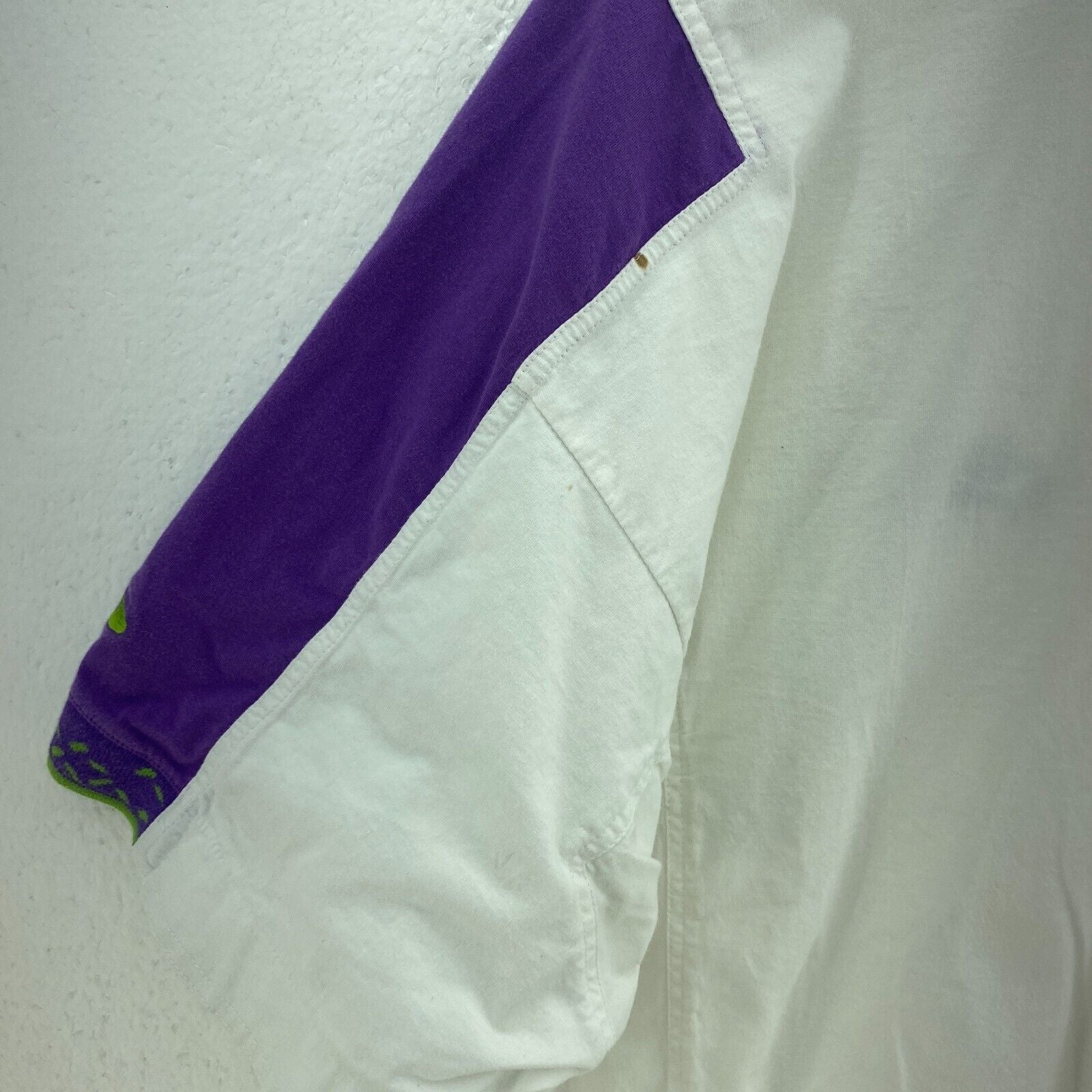 Nike Swoosh Supreme Court Logo White Purple Polo T-shirt Size XL