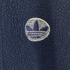 Vintage Adidas 3 Stripe Full Zip Fleece Navy blue Bomber Jacket Size M
