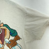 Tasmanian Devil Bowling 1995 Front and Back Print T-shirt Size L White