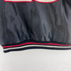 Nike Air Jordan Full Zip Black Red Leather Jacket Size S Kids