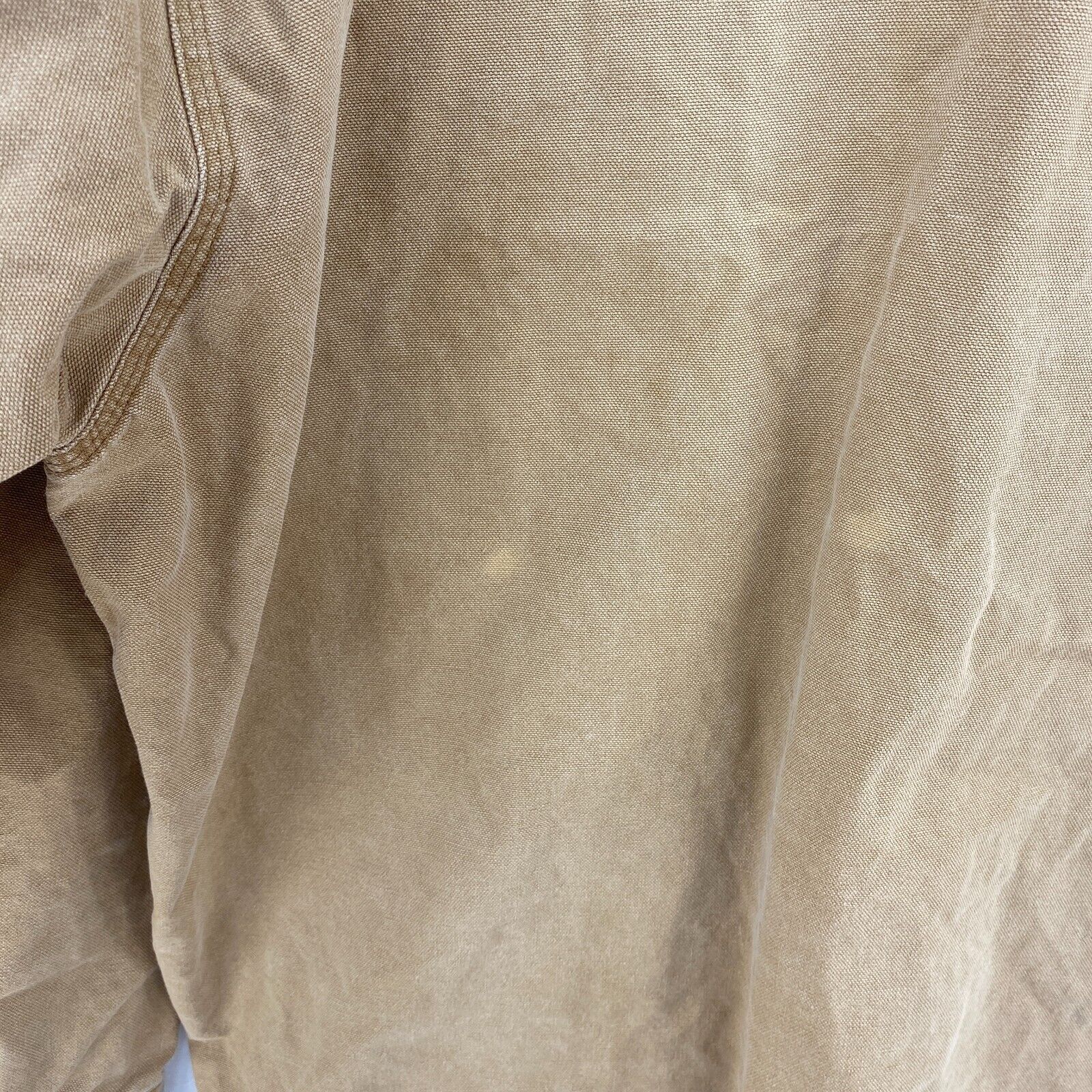 Vintage Carhartt 1990s Double Pocket Button Up Beige Shirt Size L