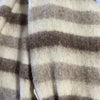 Vintage Beige Striped Double Pocket Flannel Button Up Shirt Size M