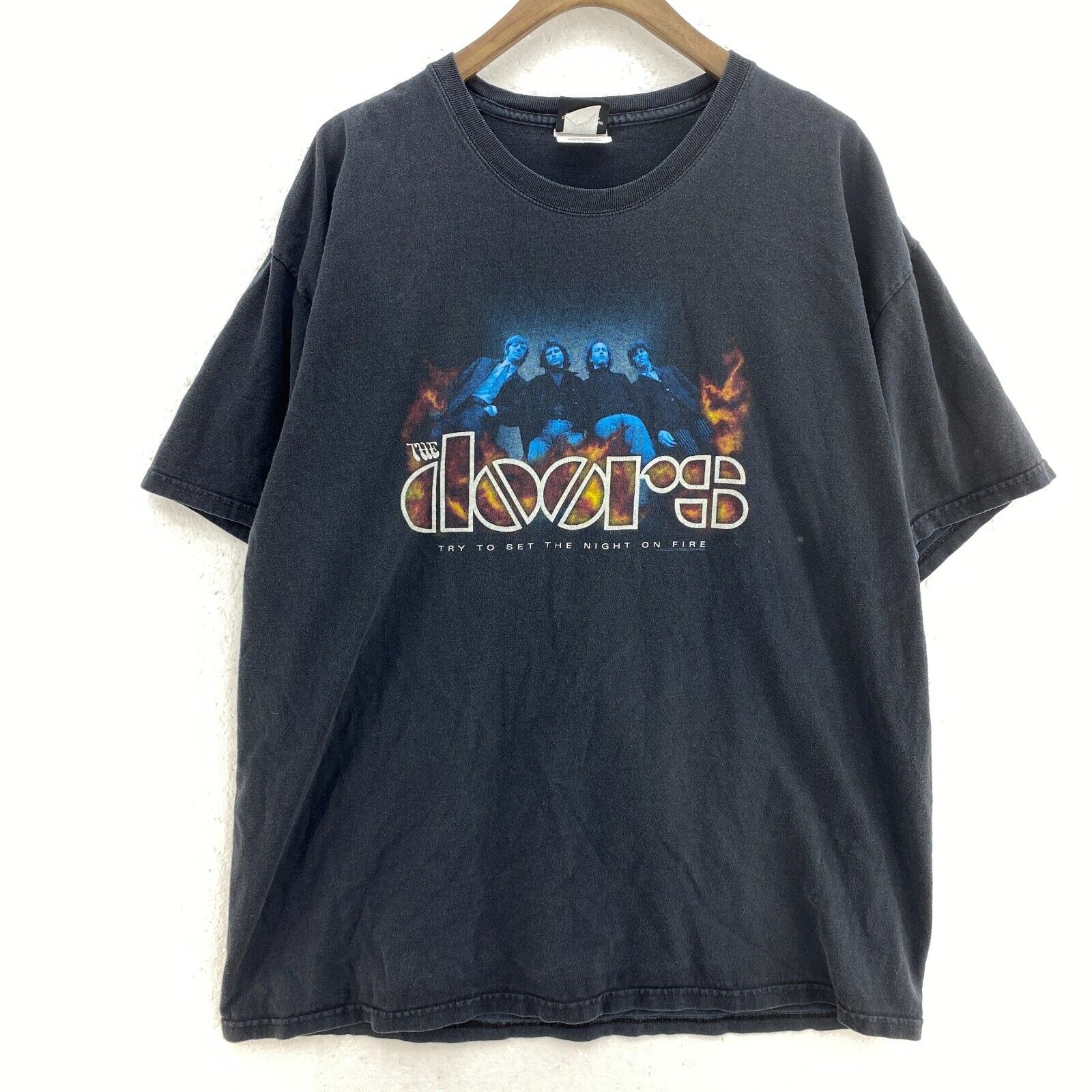 The Doors Rock Band Crew Neck 2005 Black T-shirt Size XL