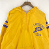 Russell Athletic Flandreau Fliers NCAA Yellow Quarter Zip Hooded Jacket Size XL