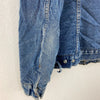 Levi Strauss Sherpa Lined Button Up Medium Wash Blue Denim Jacket Size 38