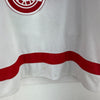 Vintage CCM Steve Yzerman Red Wings NHL V-Neck Long Sleeve White Jersey Size M