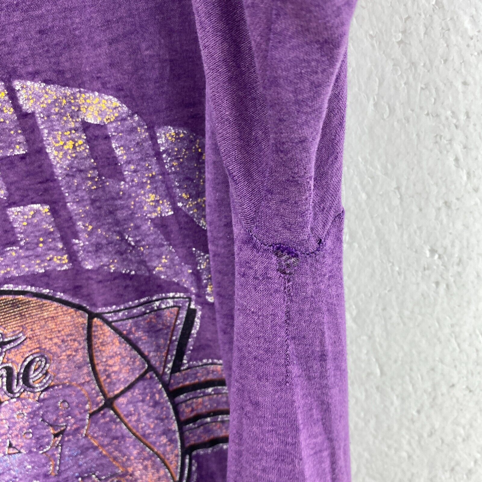 Logo 7 Los Angeles Lakers NBA Vintage Purple T-shirt Size M Women's