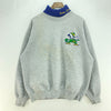 Vintage Notre Dame Fighting Irish NCAA Gray Turtle Neck Sweatshirt Size L