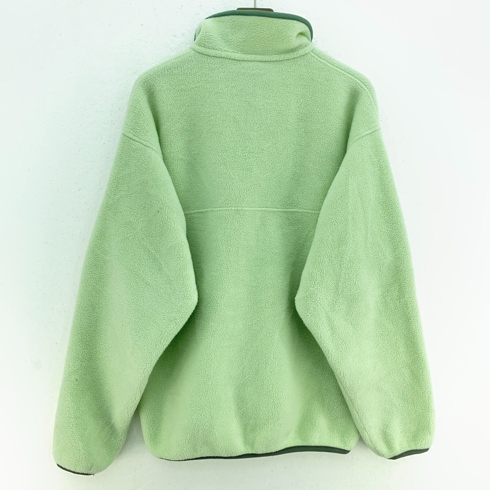 The North Face Zip Pockets Fleece Snap T Jacket Size M Green
