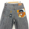 Platinum Fubu Gray Lightweight Jeans Relax Fit Tapered Size 36 x 33