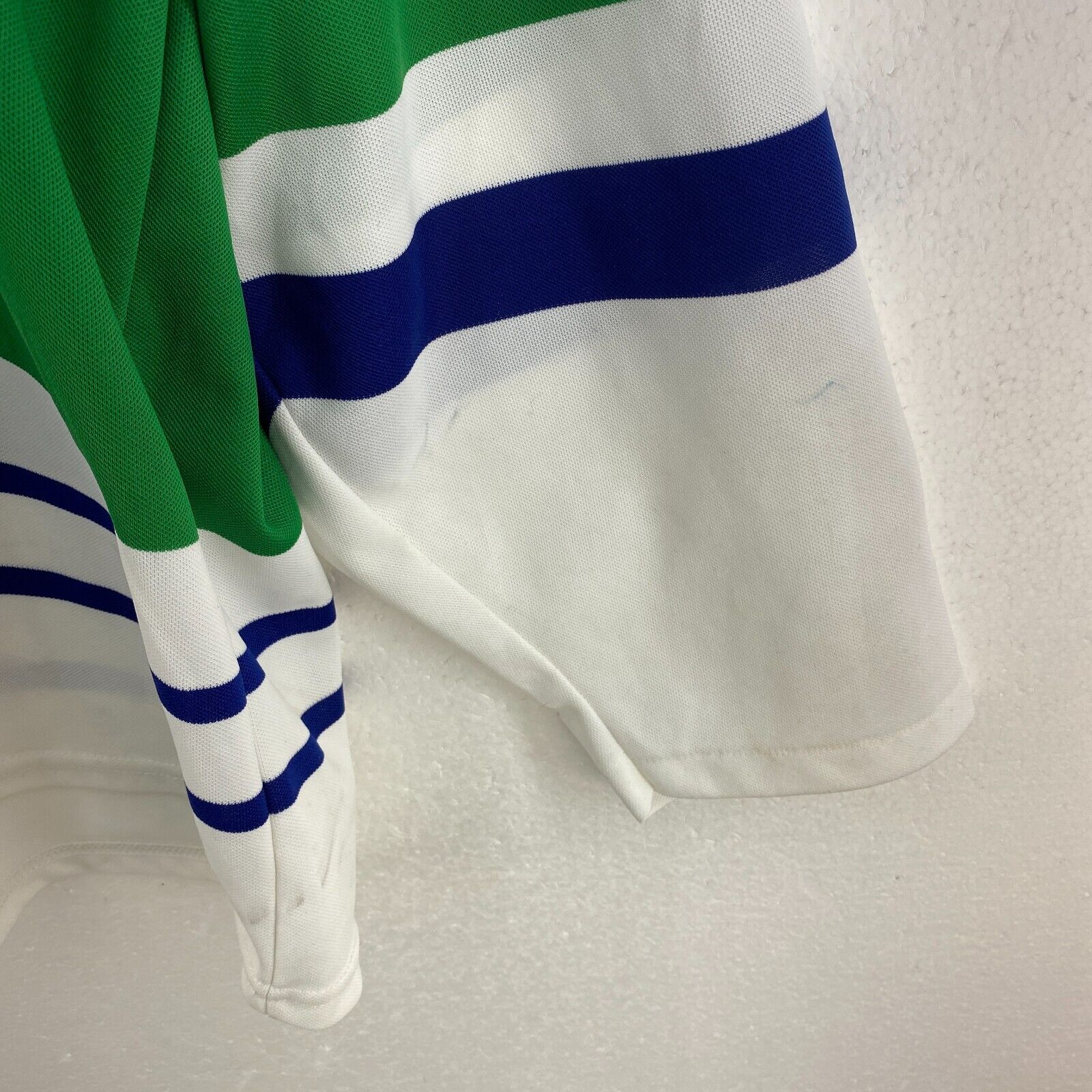 Californias Stewart #13 Green White Long Sleeve Jersey Size XL