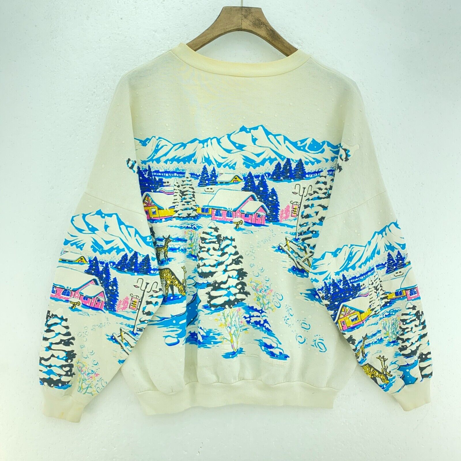 1992 Winter Village Snow White Sweatshirt Size M Crew Neck