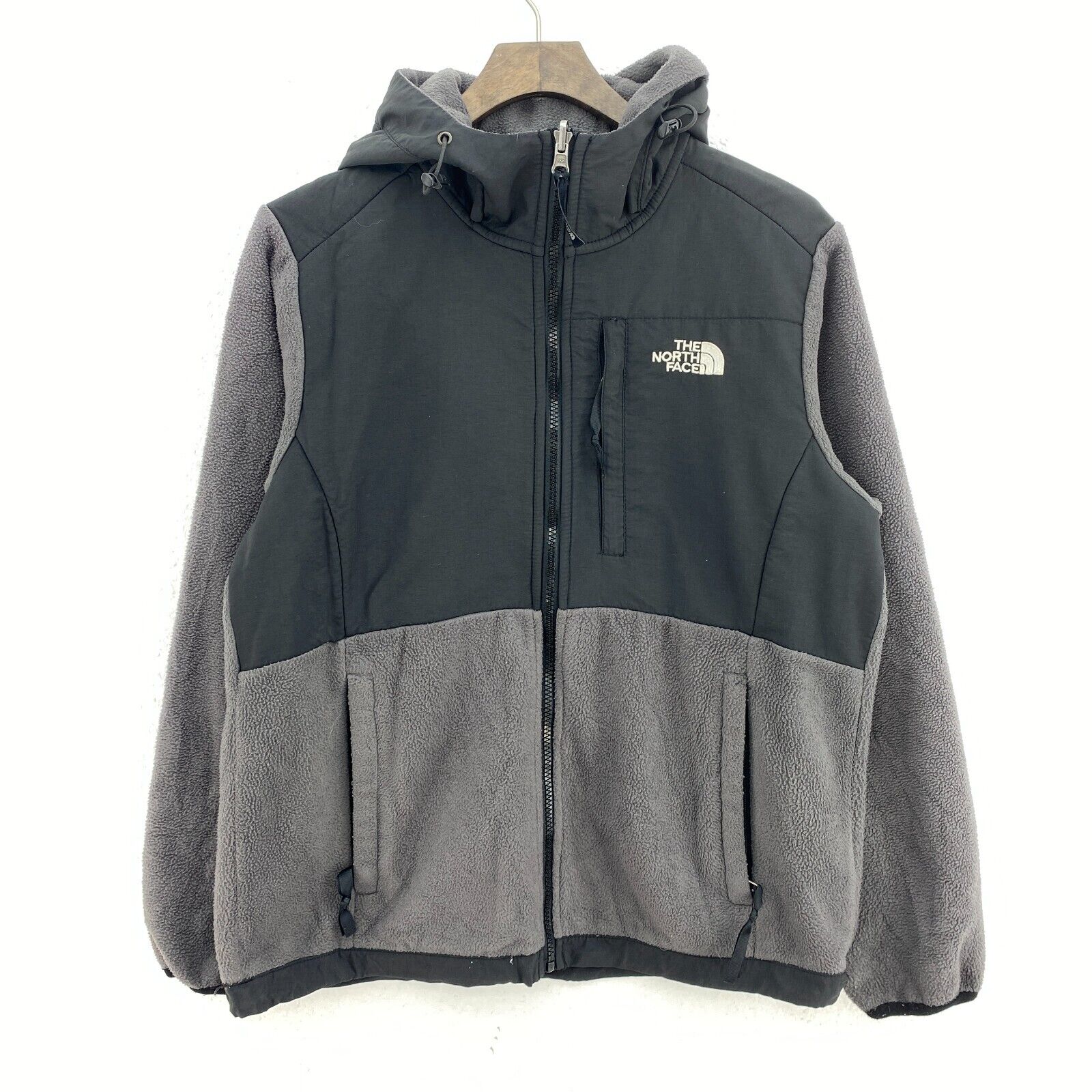 The North Face Denali Full Zip Gray Fleece Jacket Size M Women's