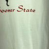 Oklahoma Sooner State Native American Print White T-shirt Size M Single Stitch