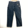 Carhartt Workwear Black Denim Cargo Pants Size 36