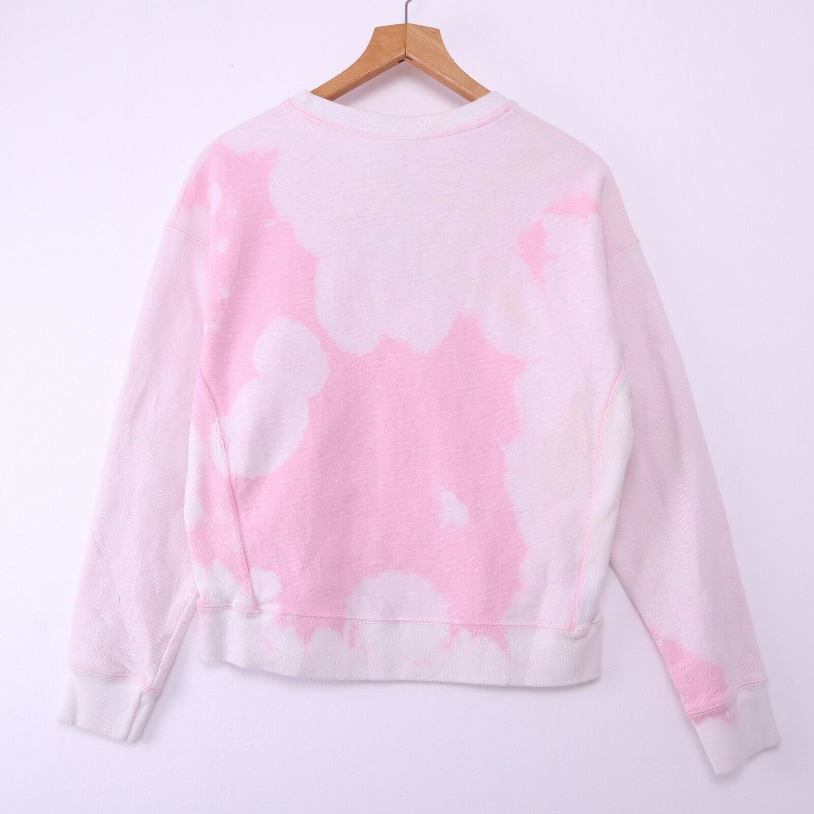 Champion Reverse Weave Vintage Tie Dye Pink Sweatshirt Size Large