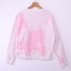 Champion Reverse Weave Vintage Tie Dye Pink Sweatshirt Size Large