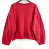 Nike Stitch Logo Red Crew Neck Sweatshirt Size XL