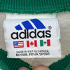 Adidas Logo Embroidered White Sweatshirt Size L Crewneck