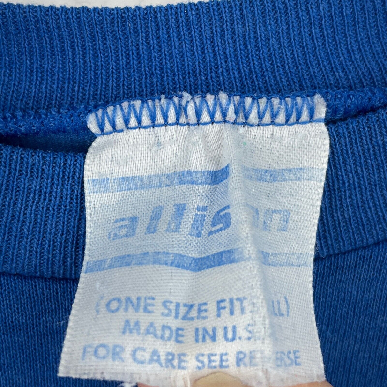 Vintage Just You And Me Garfield Blue T-shirt Size M Single Stitch
