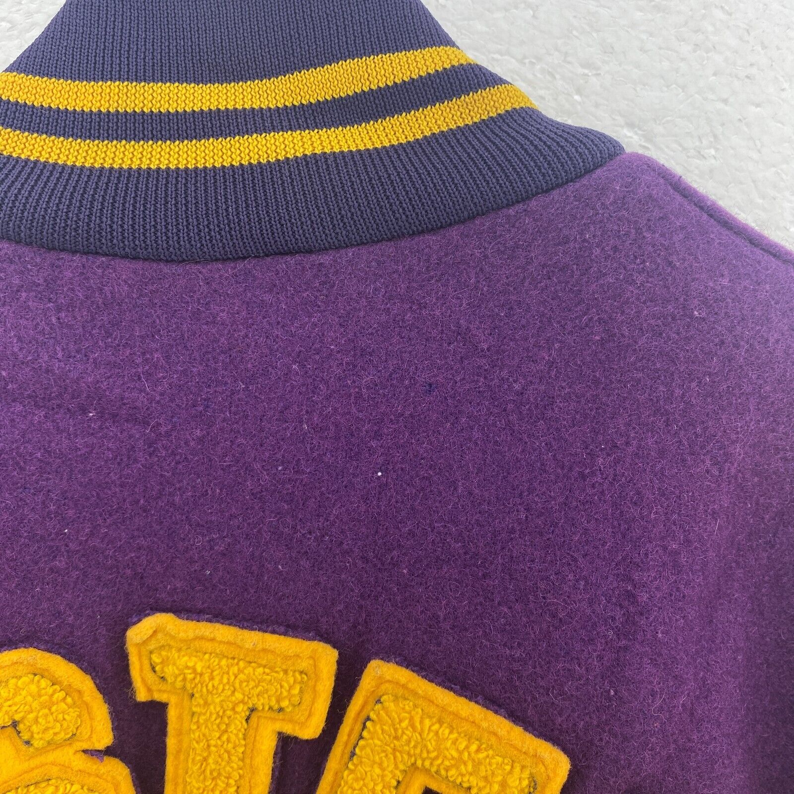 Nostros Amemus Snapped Purple Bomber Jacket Size 44