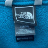 The North Face Denali Blue Gray Fleece Jacket Full Zip Size 14/16 Kids