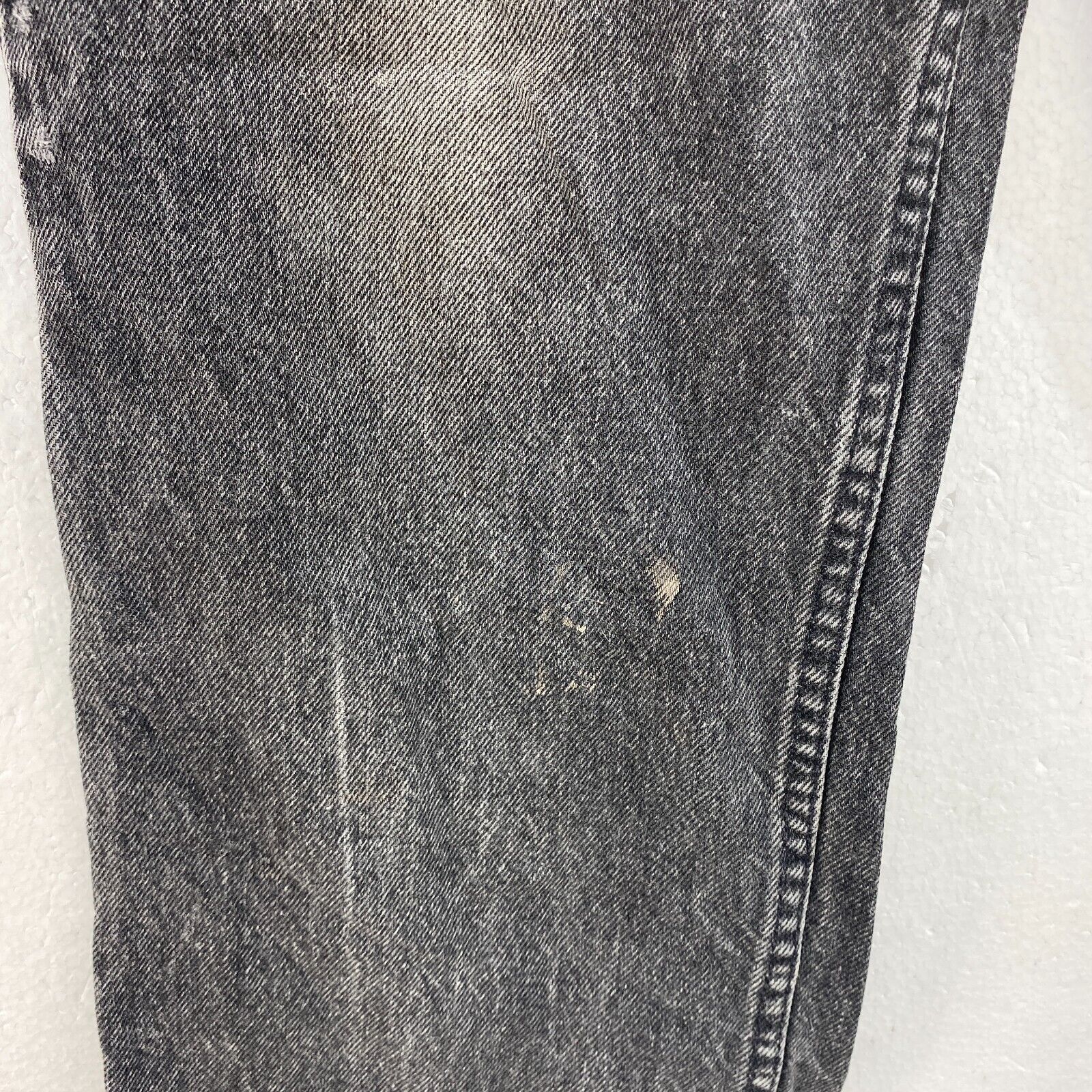 Levi Strauss Orange Tab Black Light Wash Jeans Size 36 Straight Leg