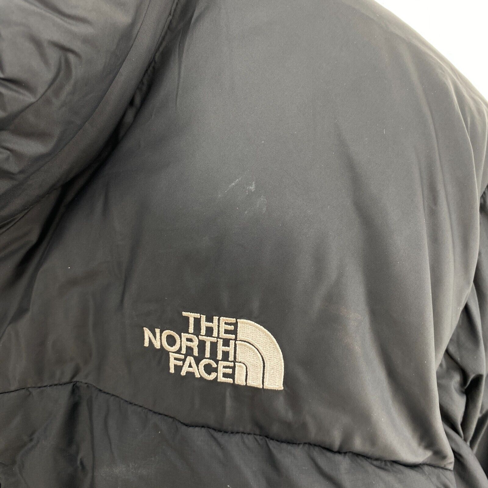 The North Face Nuptse 700 Down Filled Full Zip Insulated Black Jacket Size L