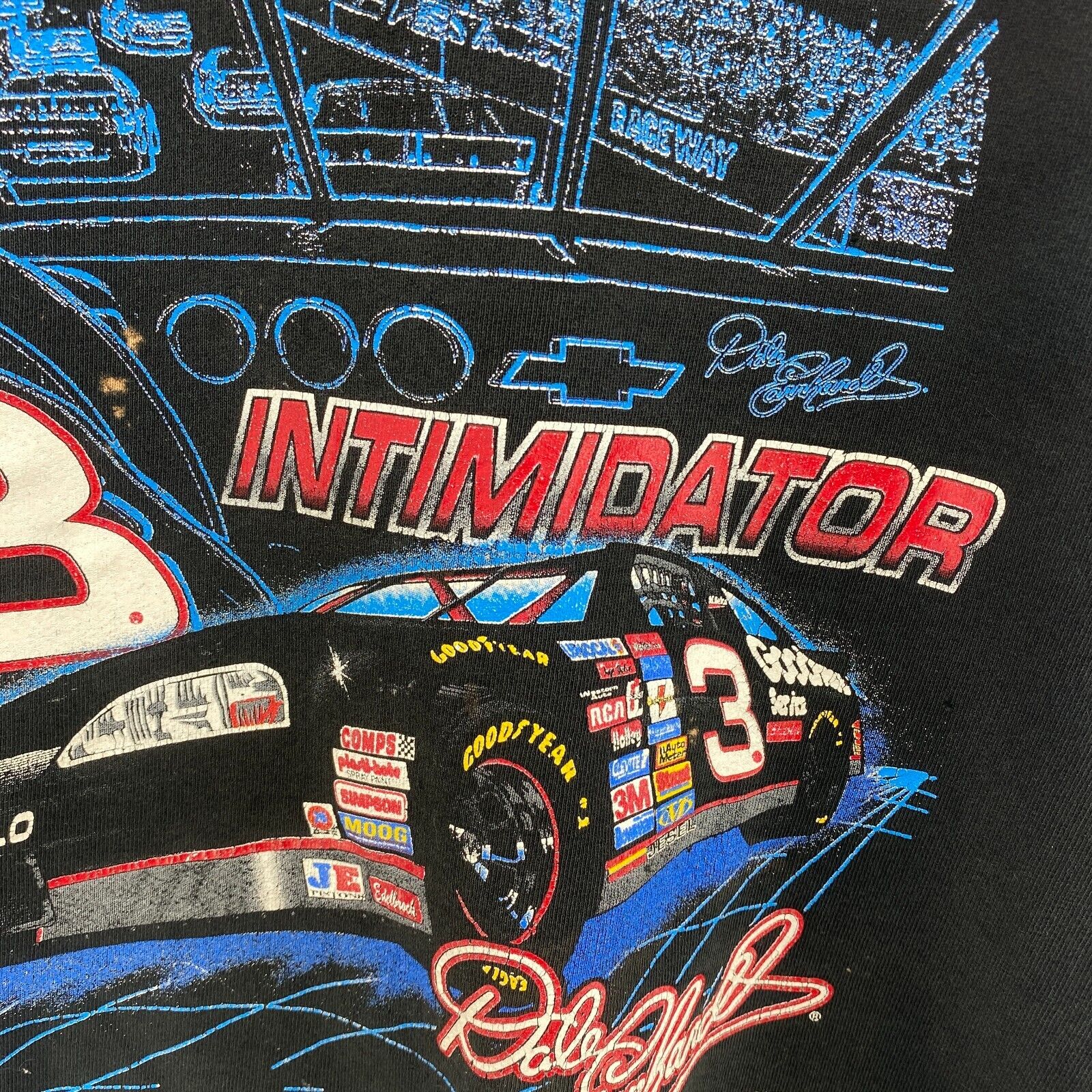 3 Dale Earnhardt Nascar Let The Mind Games Begin Black Sweatshirt Size L