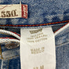 Levi Strauss 550 Relaxed Tapered Fit Women's Light Wash Jeans Size 12