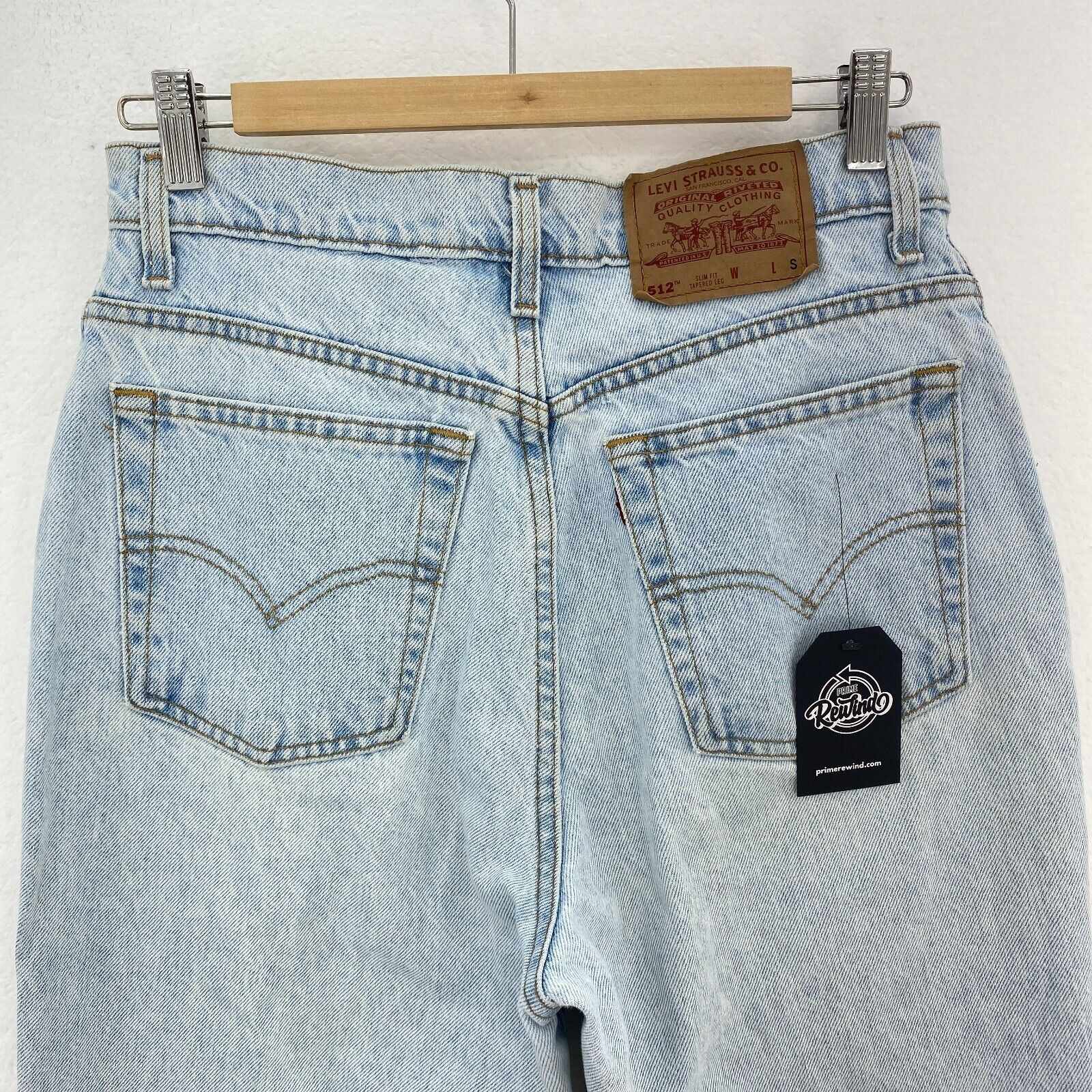 Levi's 512 Women's Slim Fit Tapered Light Wash Blue Jeans Size 30