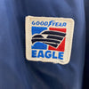 Good Year Bloomer Eagle Logo Snapped Bomber Navy Blue Jacket Size M