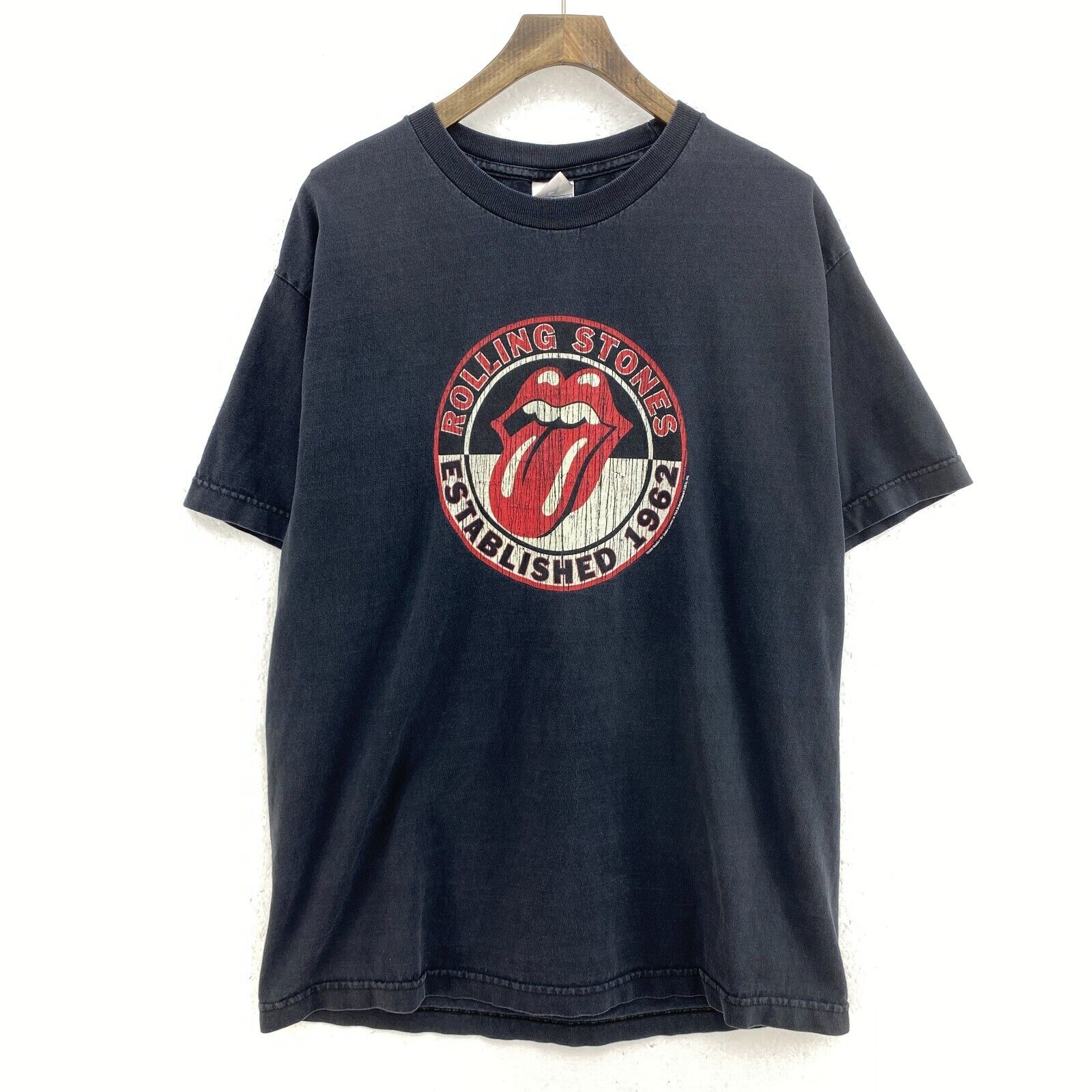 The Rolling Stones 2004 Black T-shirt Size L Tee Rock Band