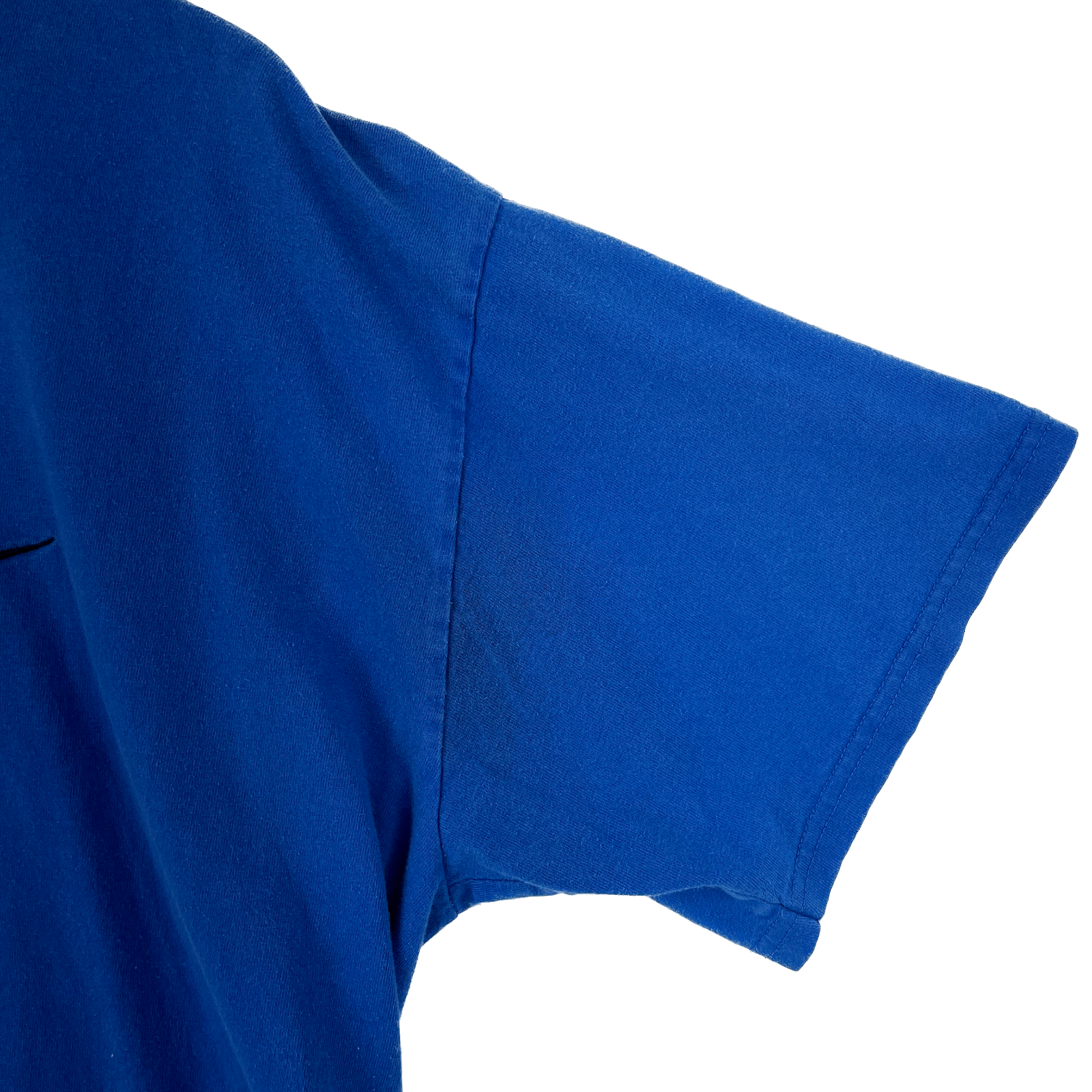 Vintage Nike Swoosh Chest Logo Blue T-shirt Size XL Crew Neck