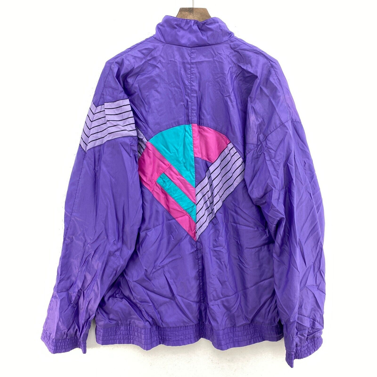 Vintage Adidas Full Zip Purple Track Jacket Size L 90s