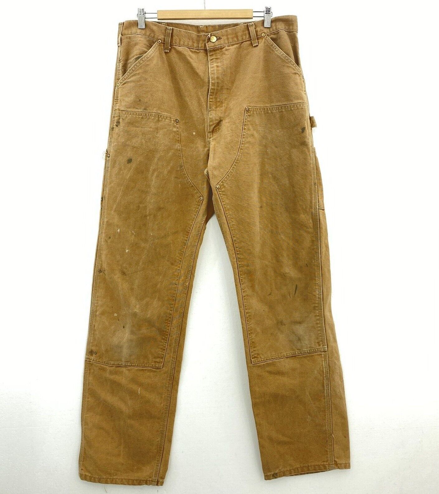 Carhartt Brown Double Knee Pants Size 36 Straight