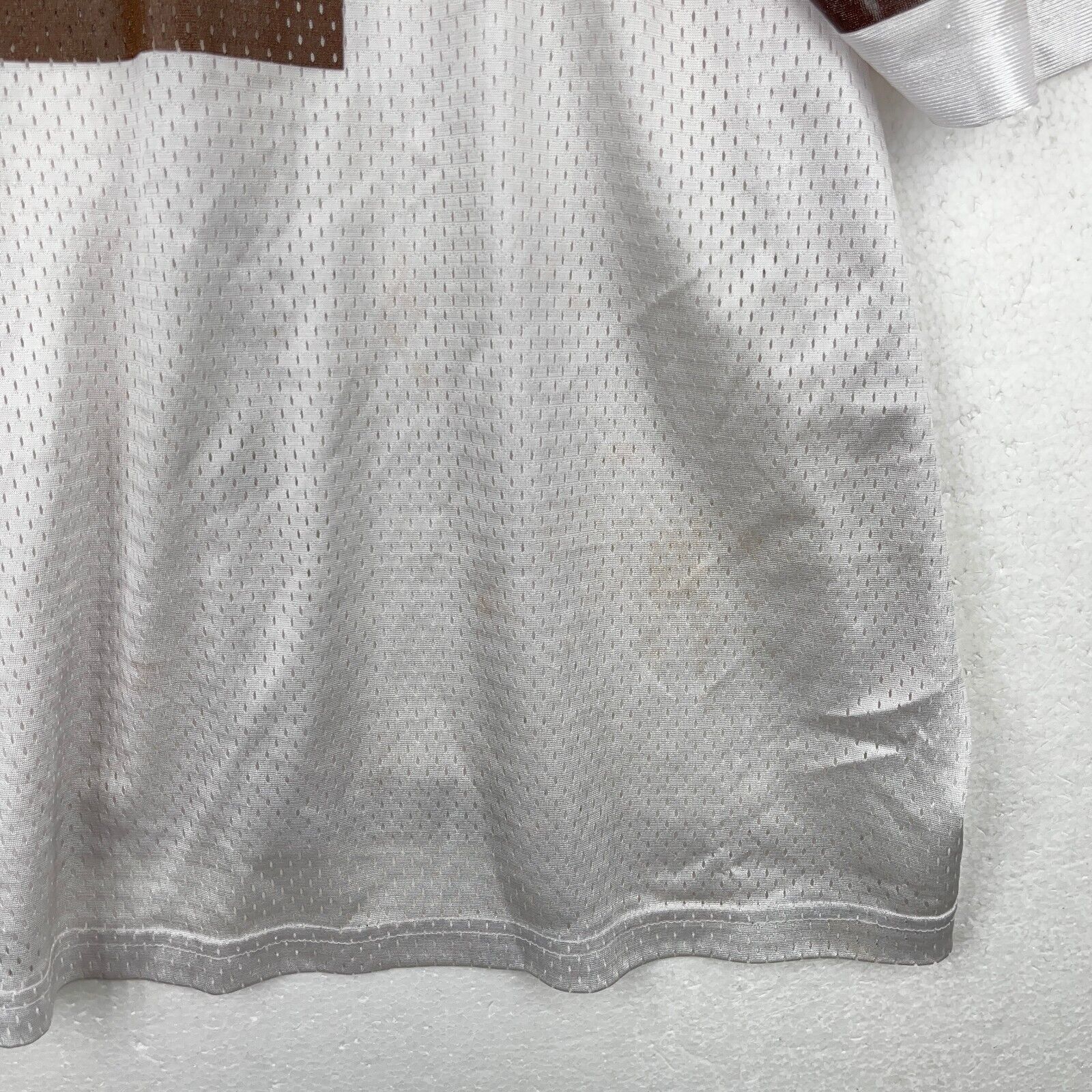 Vintage Champion White Mesh Jersey #2 Couch Size XL