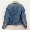 Levi's Sherpa Denim Blue Medium Wash Size 46 Snap Up