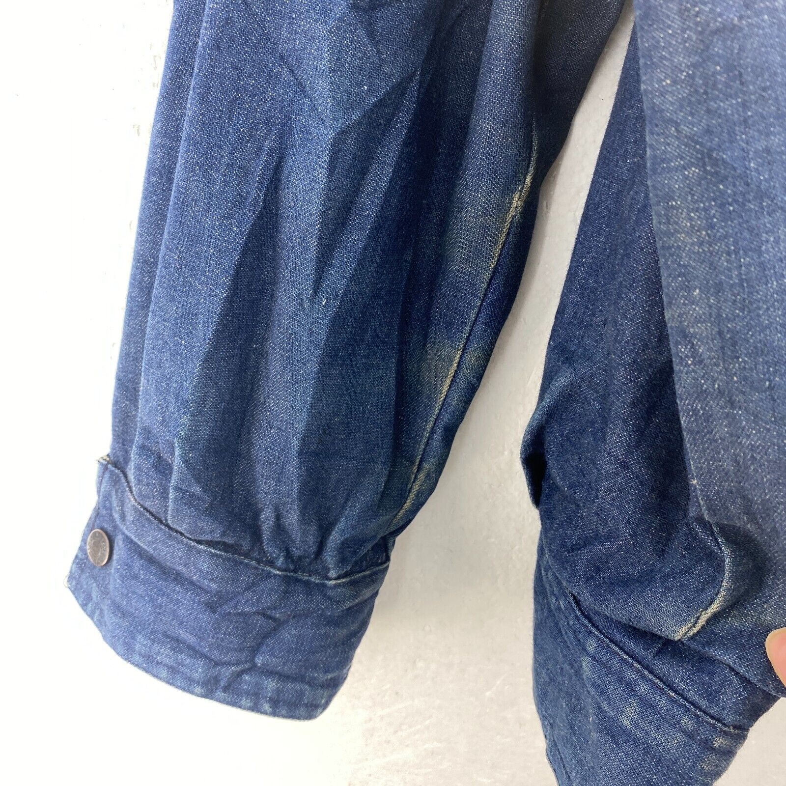Calvin Klein Denim Full Zip Corduroy Collar Jacket Size M