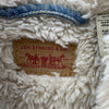 Levi Strauss Sherpa Denim Blue Light Wash Size XL Button Up