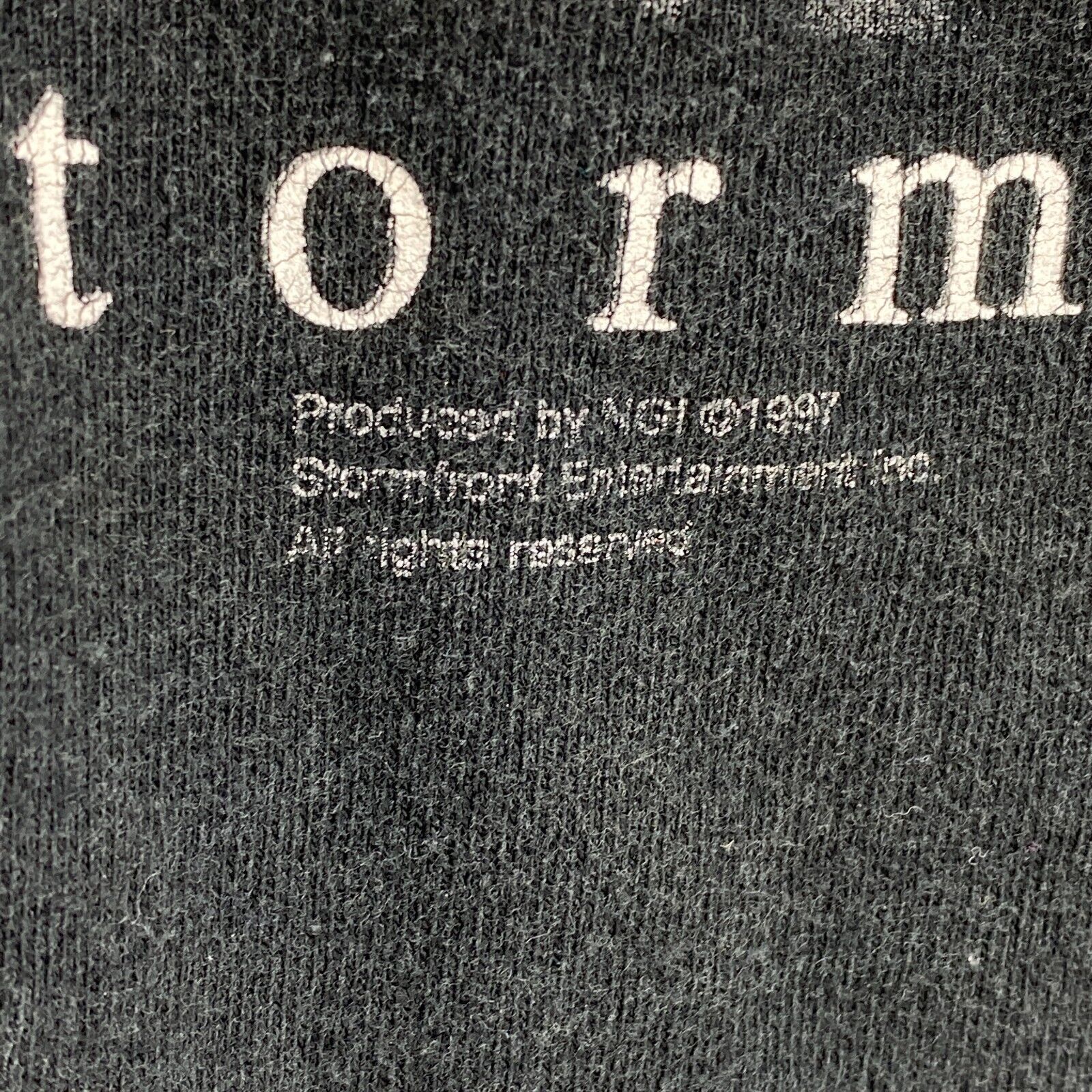 Paul Brandt Country Music Calm Before The Storm Tour 1997 Black T-shirt Size XL