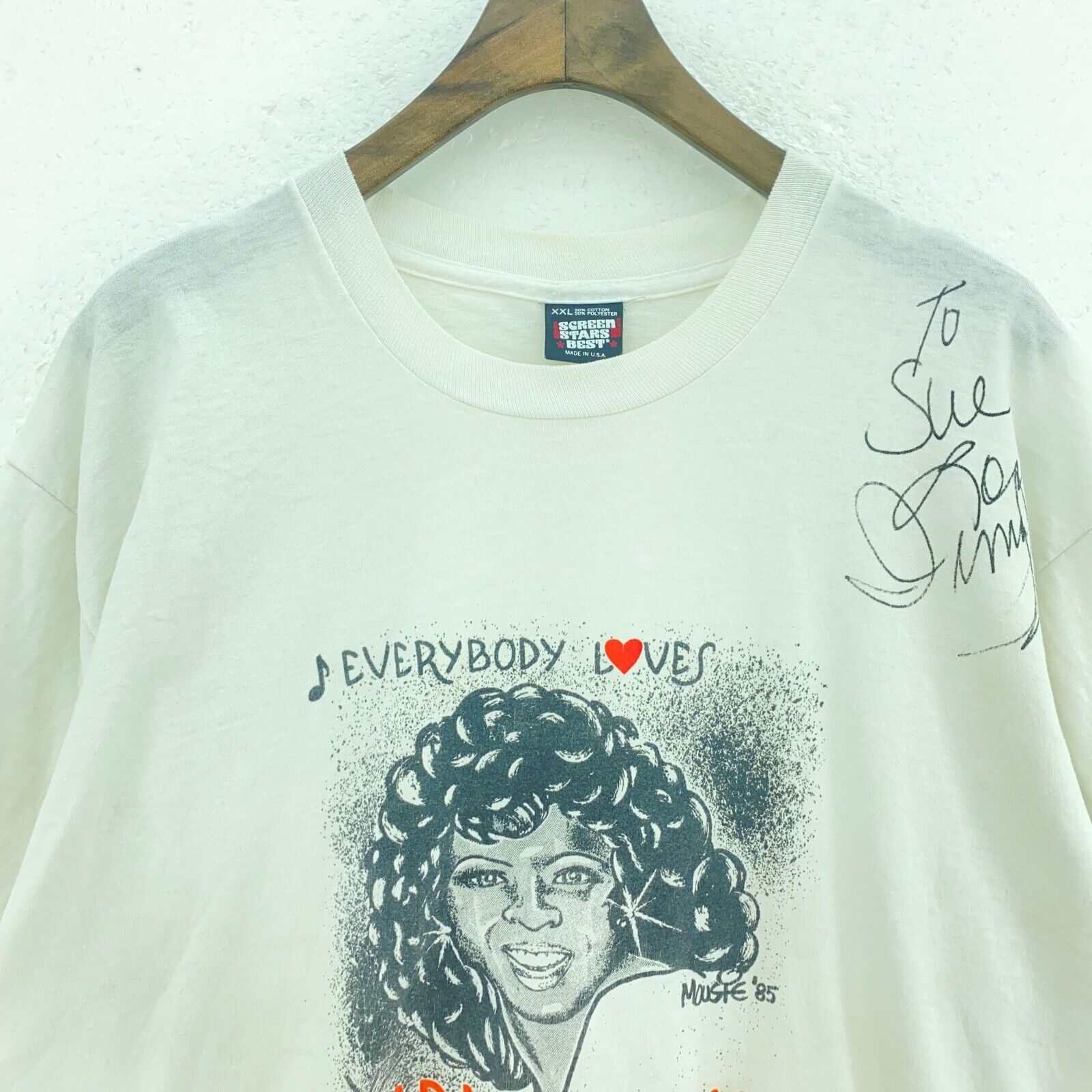 Irma Thomas Everbody Loves Music 85 White T-shirt Size XXL Single Stitch