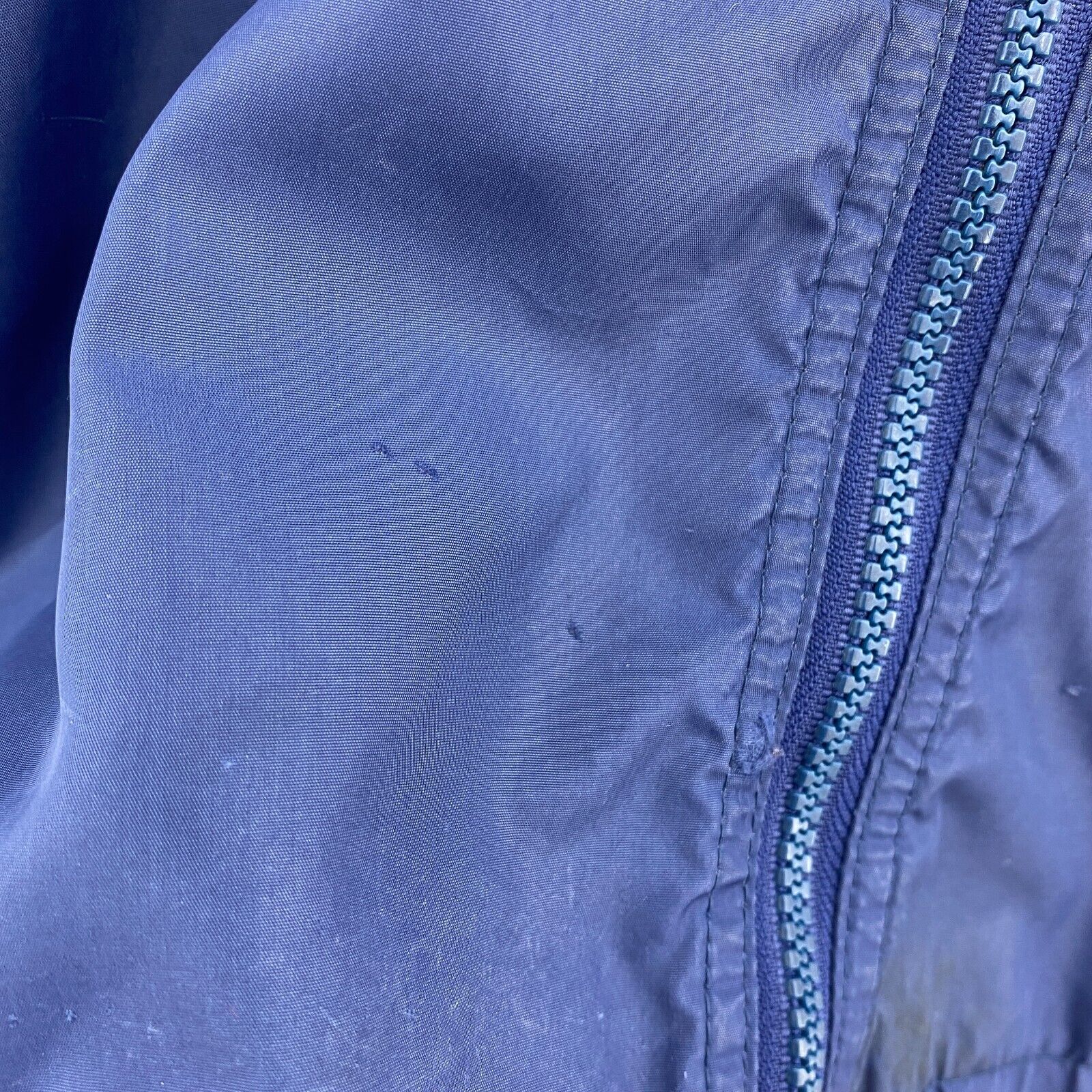 Nike Blue Light Long Windbreaker Jacket Size L