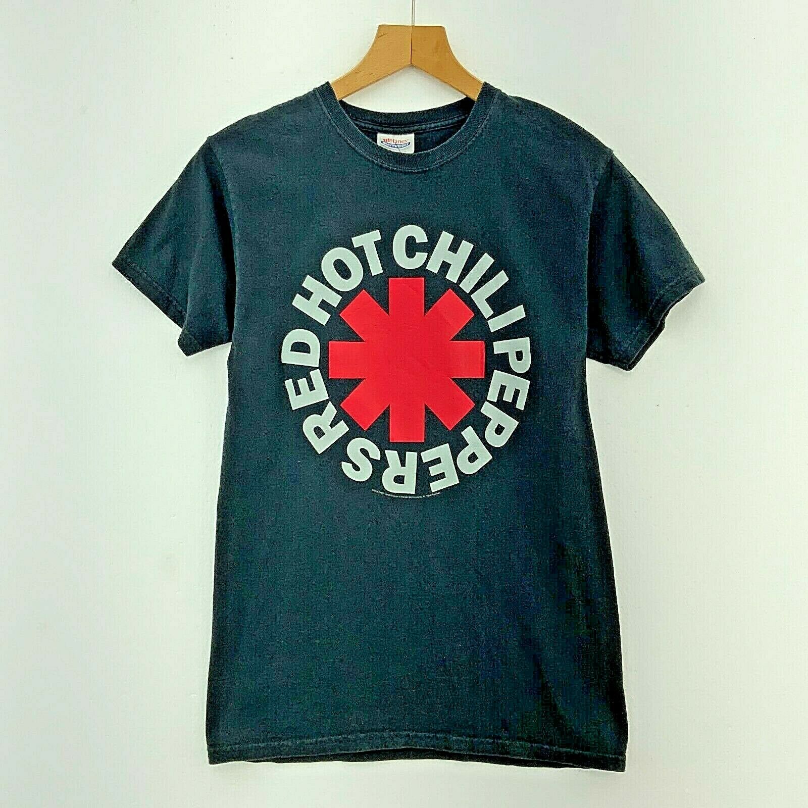 2006 Red Hot Chili Peppers Rock Logo Black T-shirt Size S