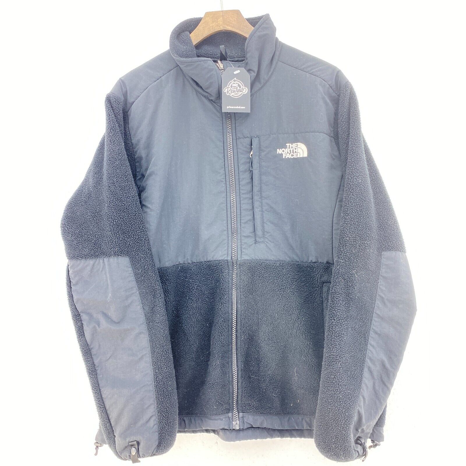 The North Face Women's Logo Full Zip Black Fleece Jacket Size L