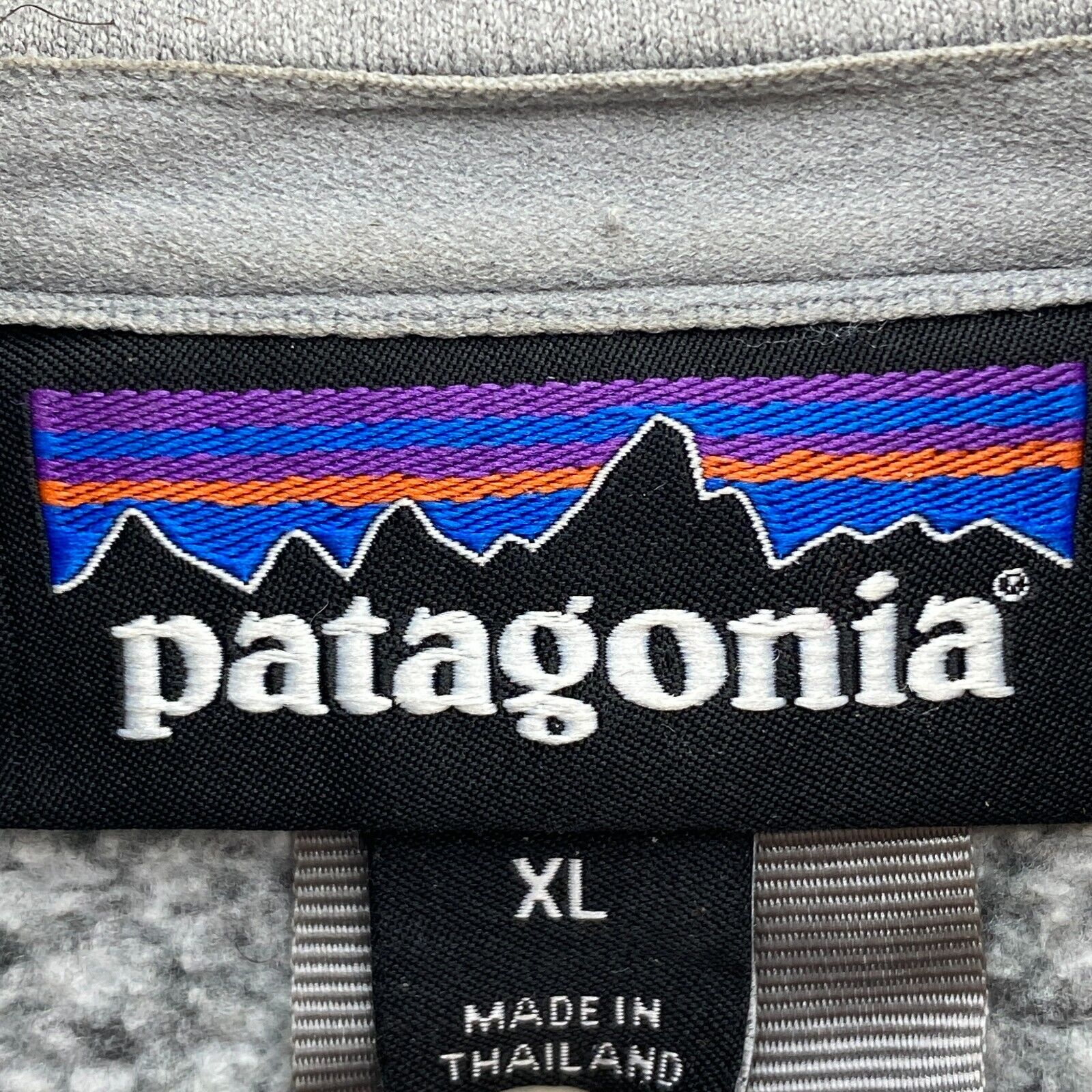 Vintage Patagonia Full Zip Heathered Gray Fleece Jacket Size XL