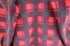 Vintage Button Up Double Pocket Red Checked Flannel Shirt Size M